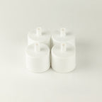 PAW water fountain replacement filters, four white filters grouped together