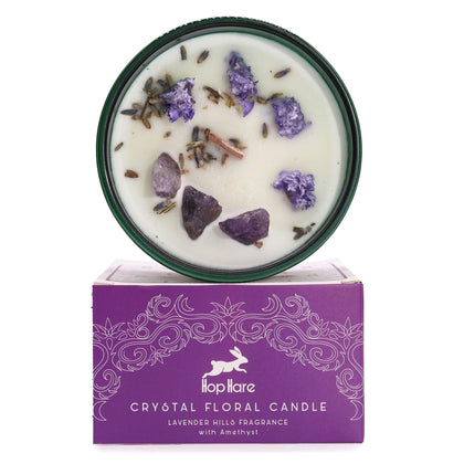 Hop Hare Crystal Magic Flower Candle, The Moon