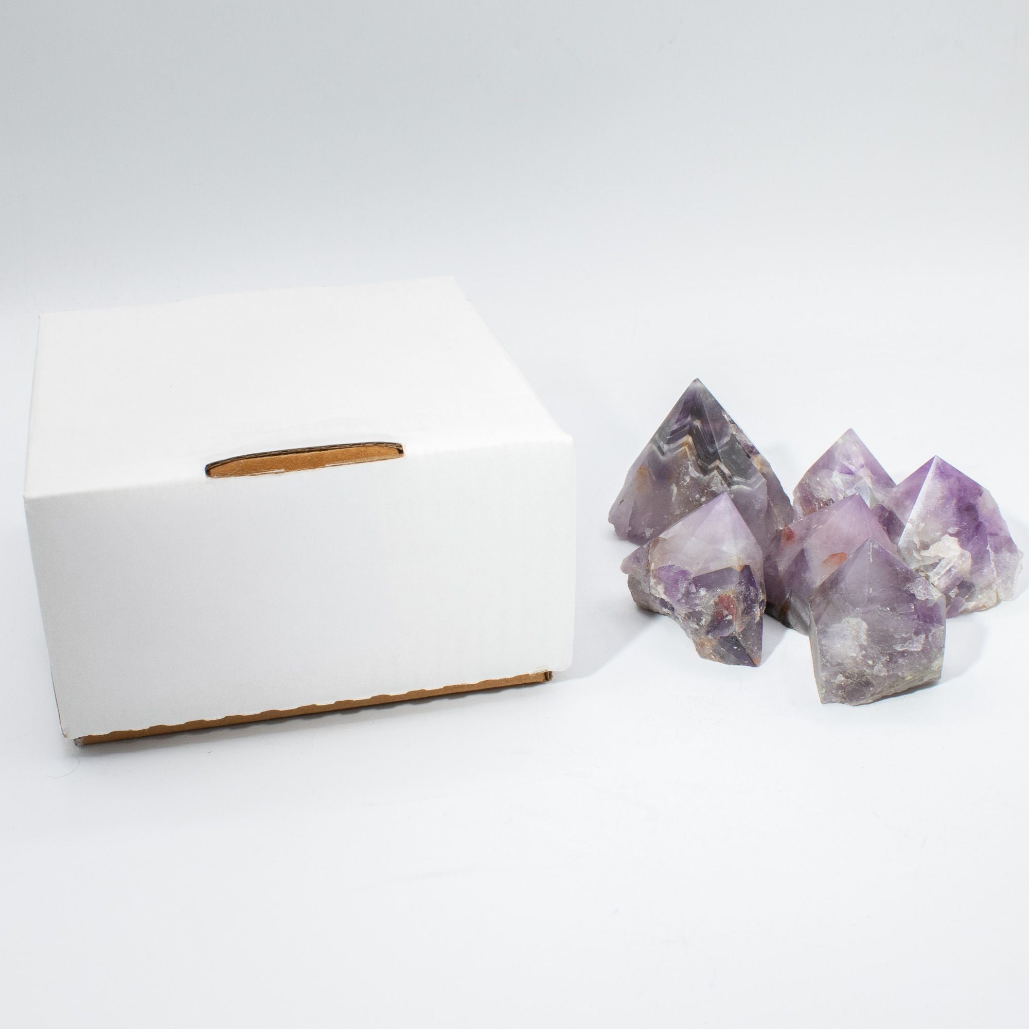 Gemstone Top Polished Points - Amethyst A grade (approx 5-6 pieces)
