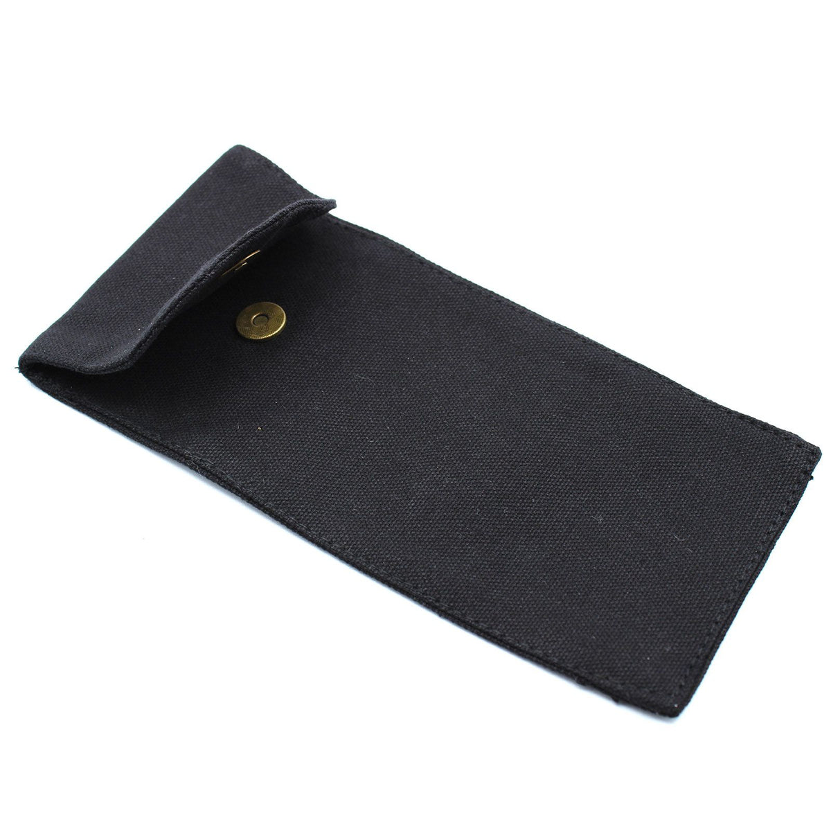 Cotton Pouch for Gemstone Face Rollers – Black (9 × 19 cm)
