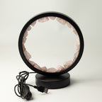 Lamp with its USB cable and plug shown