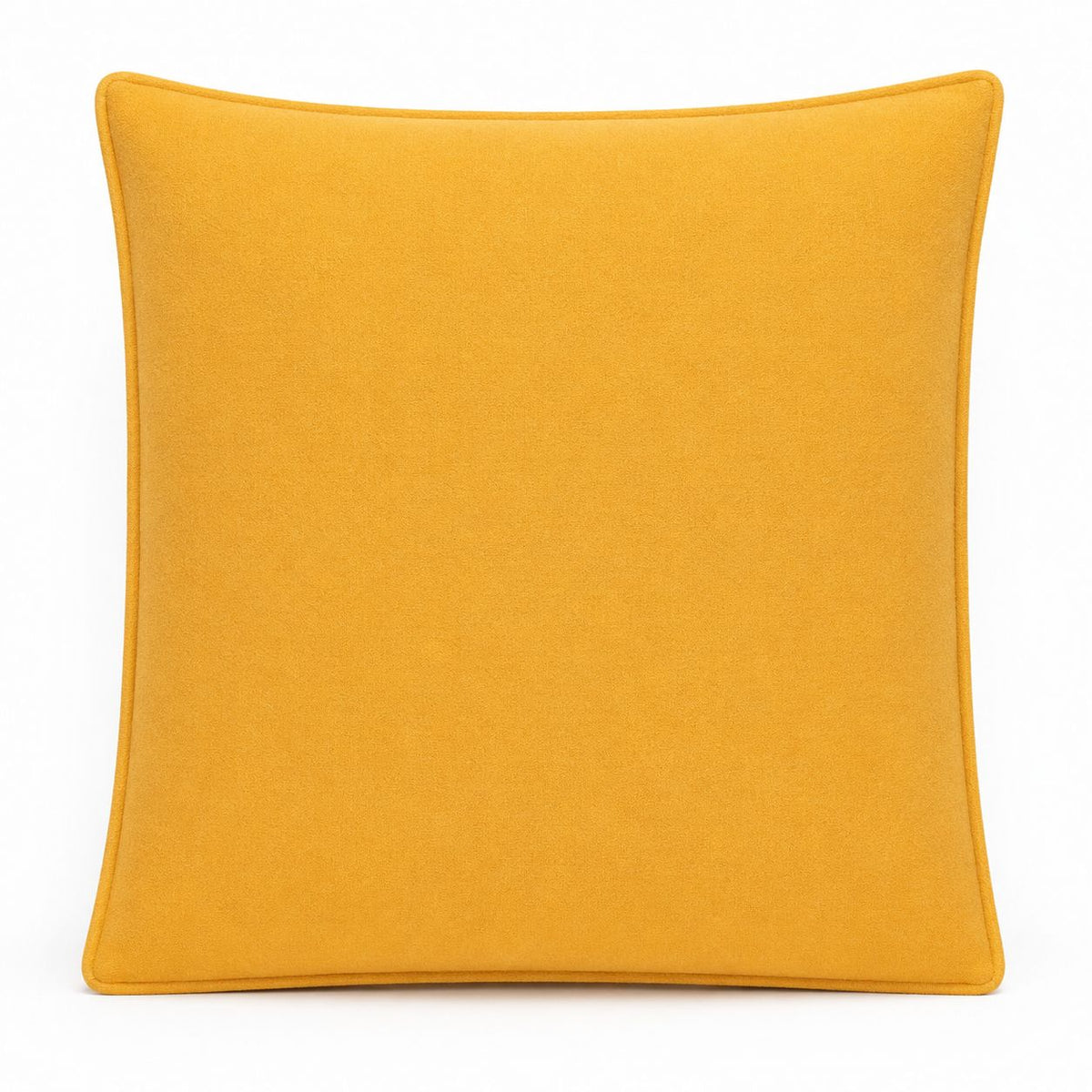 Marigold Loom cushion cover shown front-on against a plain white background, with piped edges