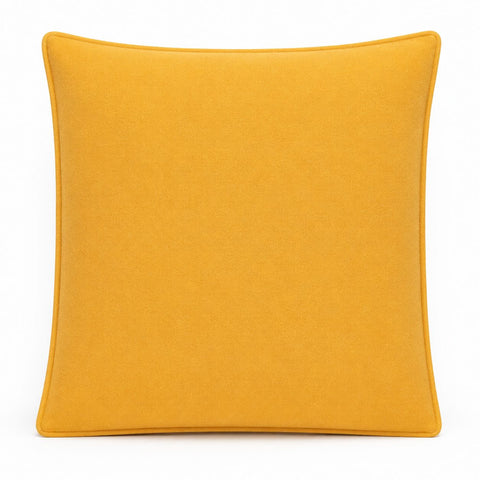 Marigold Loom cushion cover shown front-on against a plain white background, with piped edges