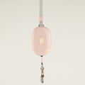 Pink PAW Pocket Pod retractable dog lead with wrist strap and metal clip