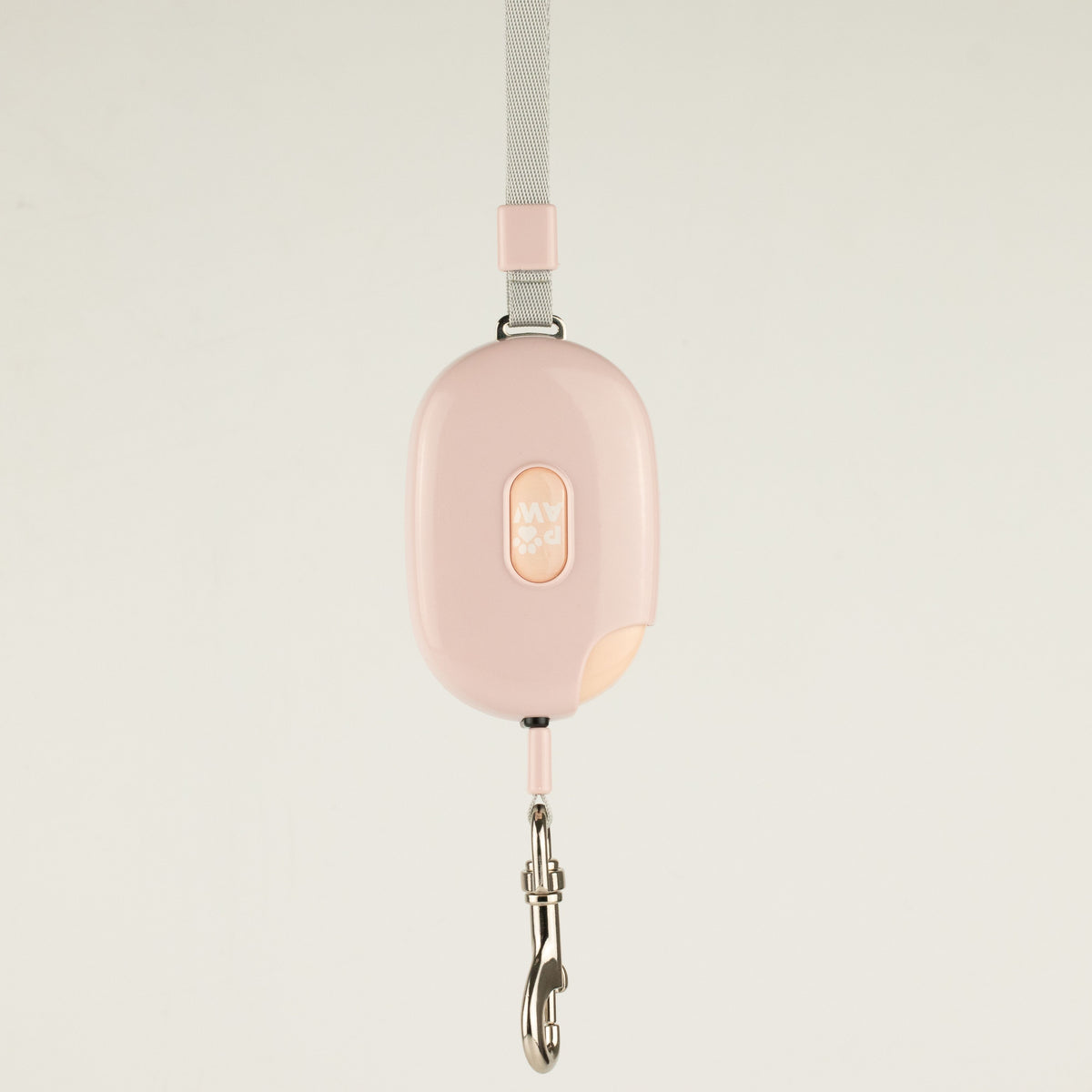 Pink PAW Pocket Pod retractable dog lead with wrist strap and metal clip