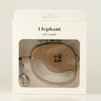 Packaged Elephant pet lead visible through the front window