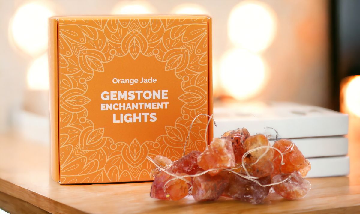 Gemstone Enchantment Lights - Orange Jade