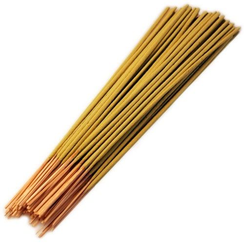Bulk Incense, Honeysuckle, a bundle of long tan incense sticks arranged diagonally on a white background